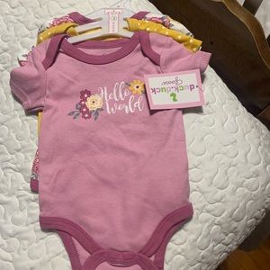 A 3 pack of coordinating onesies